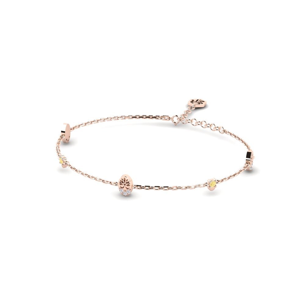Vàng Hồng 14K Kim Cương Vàng Vòng tay nữ Wayta