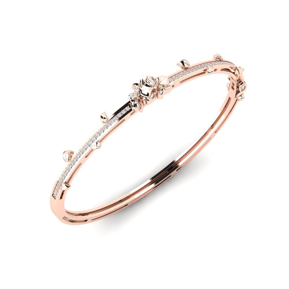 14k Rose Gold Women's Bangle Auriel