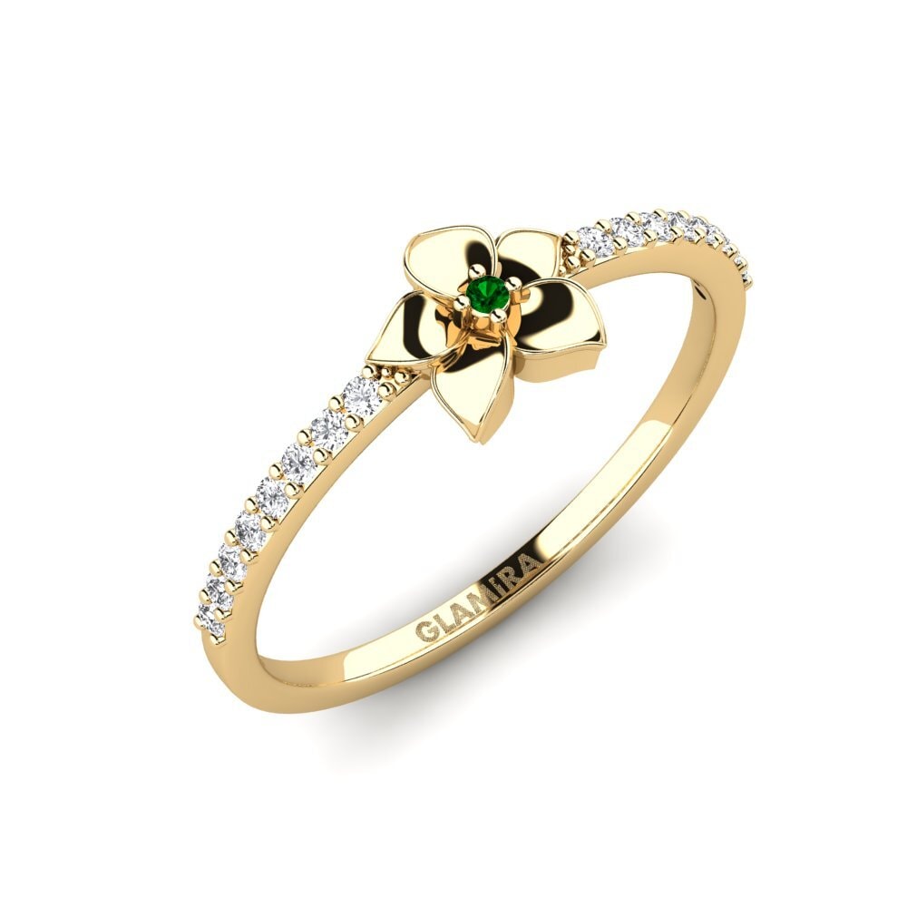 Đá Zirconia Xanh Nhẫn Bloomony