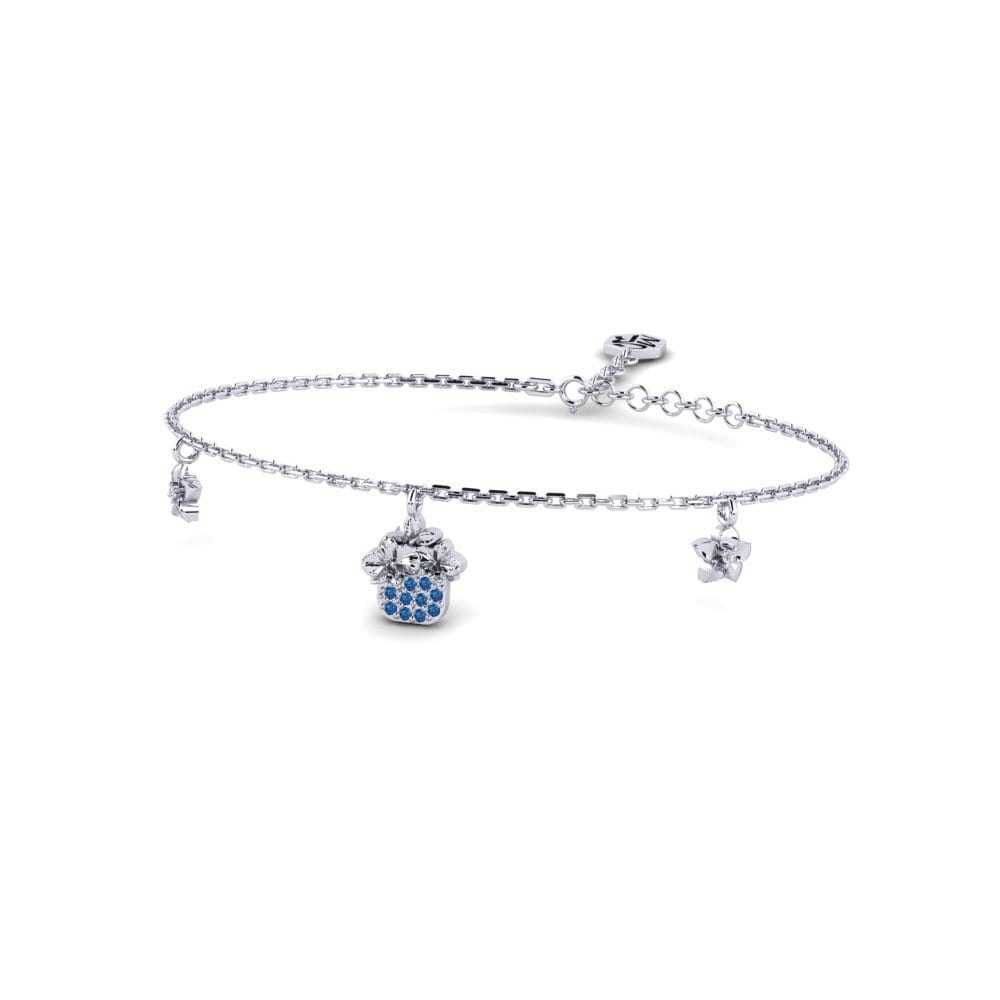 Paladio Circonita Azul Oscuro Pulsera de Mujer Broadway