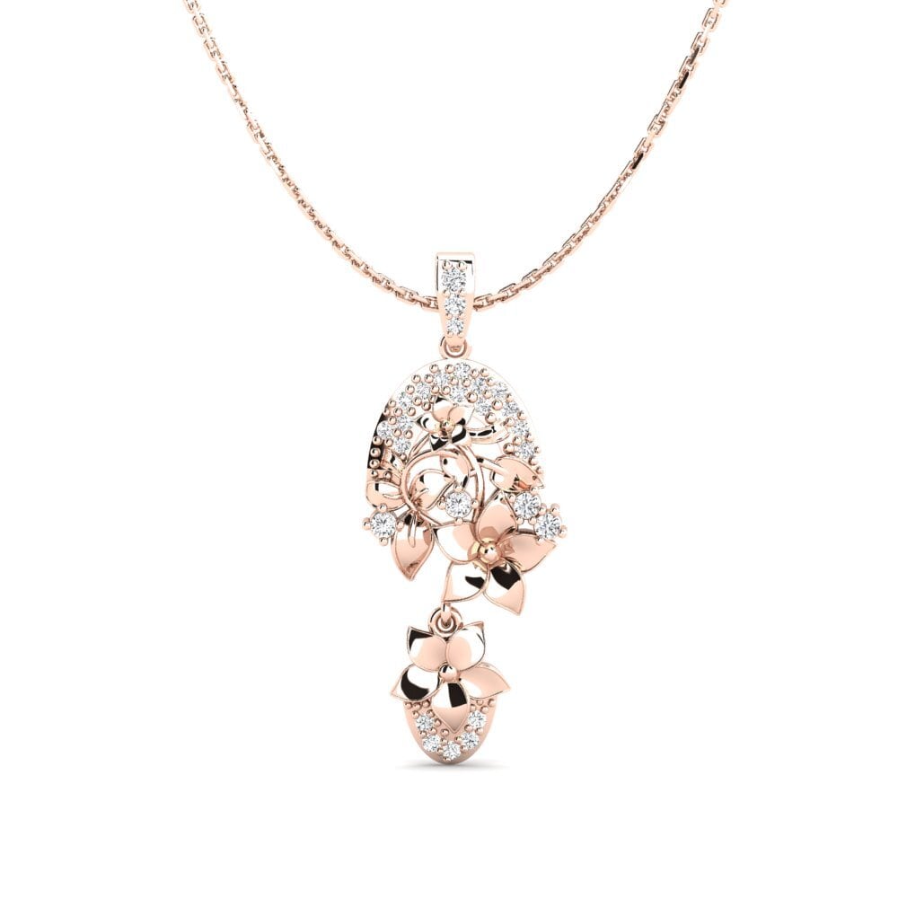 9k Oro Rosa Colgante de Mujer Calen