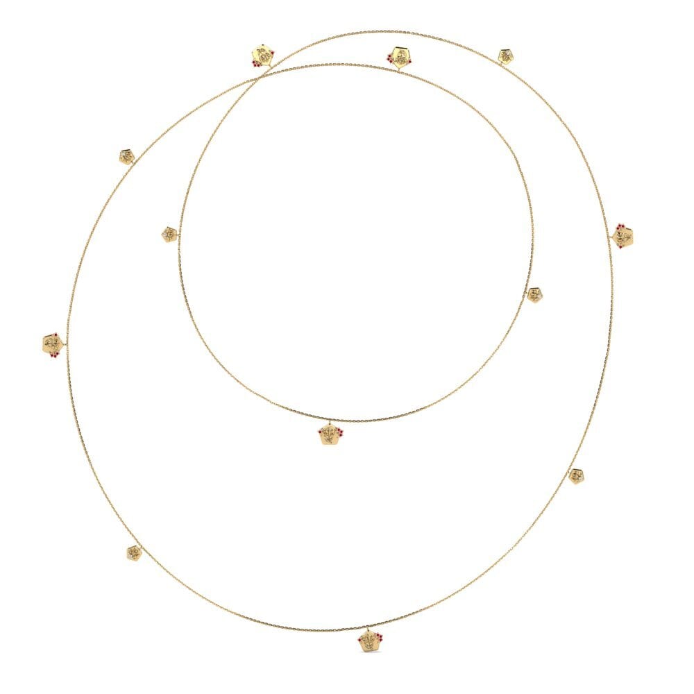Rubí Collar de Mujer Coniferophyta