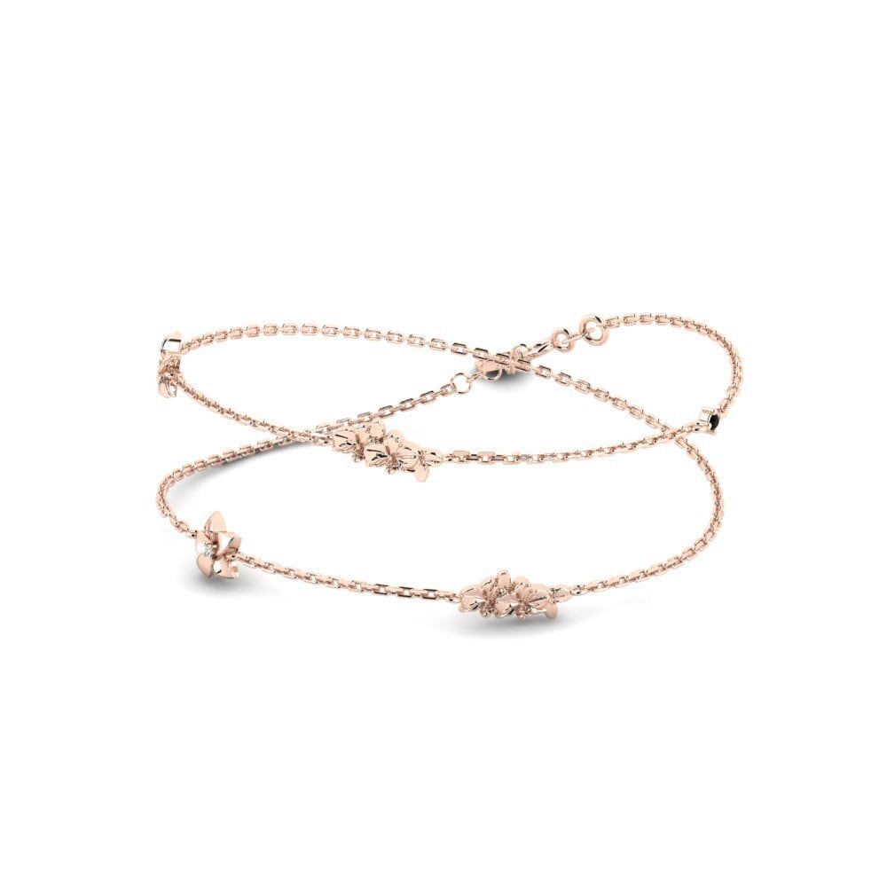 18k Oro Rosa Ónix Negro Collar de Mujer Eclavine