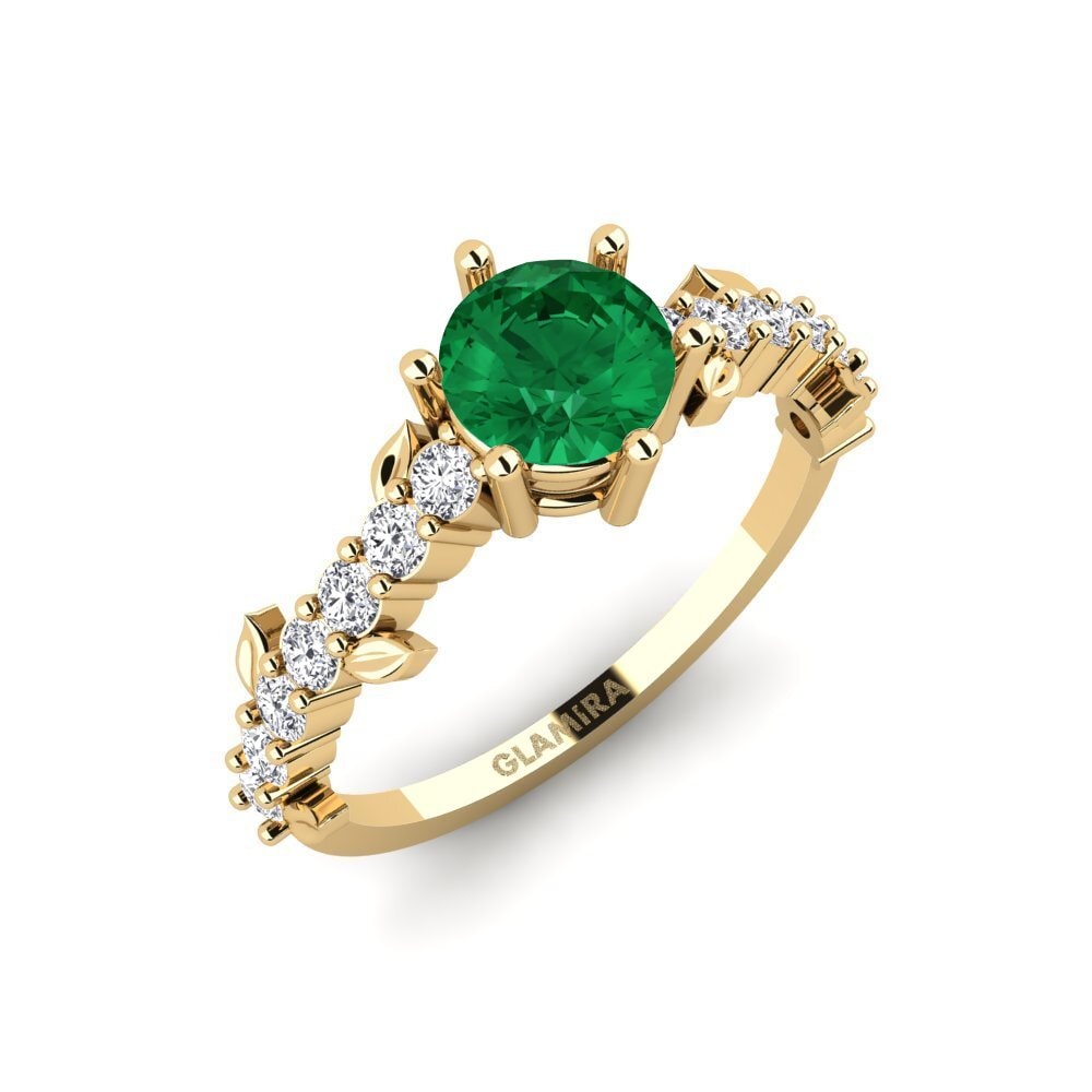 Esmeralda (creada en laboratorio) Anillo Efimero