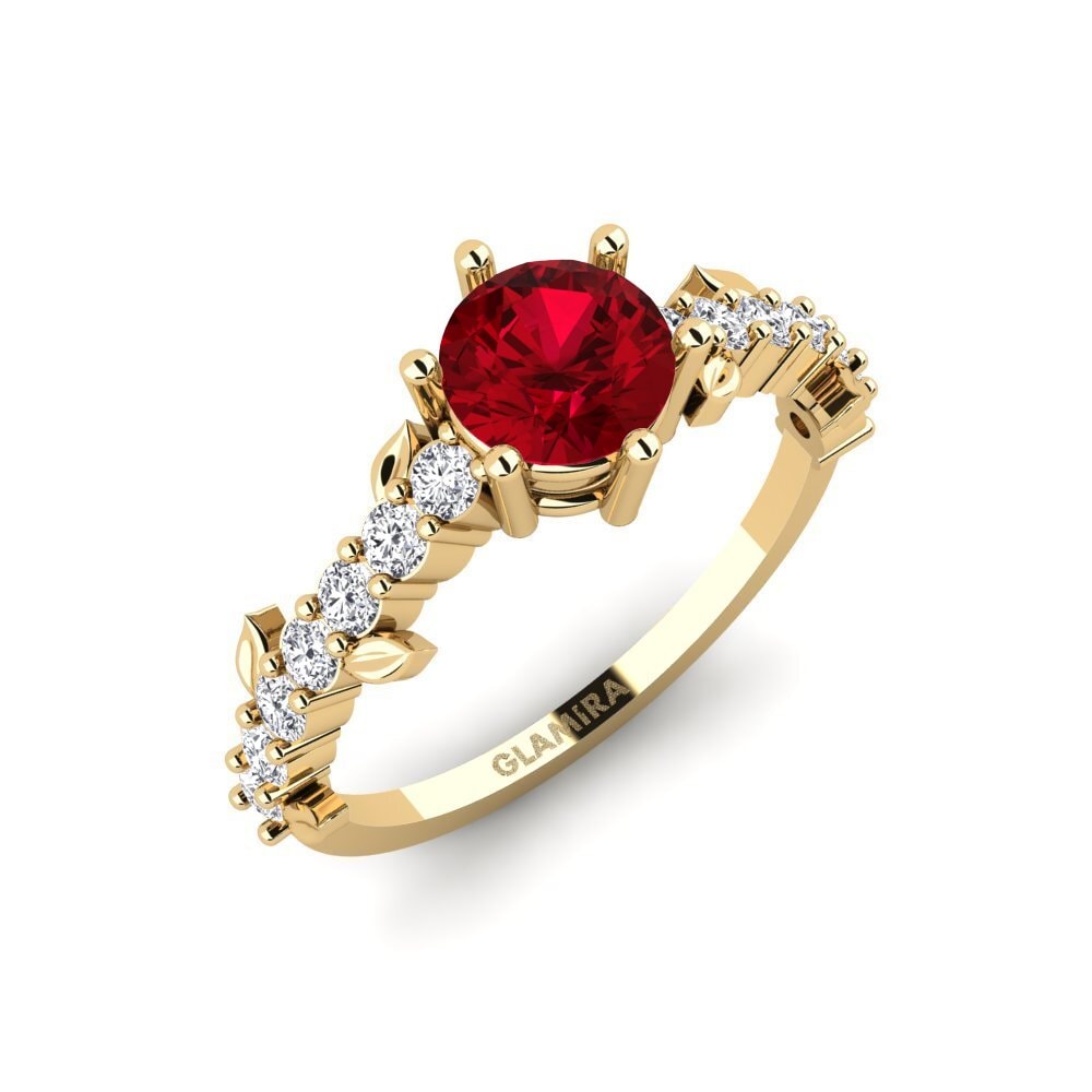 Red Zirconia Ring Efimero