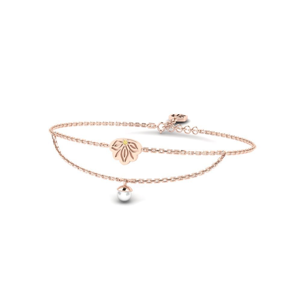 Vàng Hồng 14K Kim Cương Vàng Vòng tay nữ Ejabule