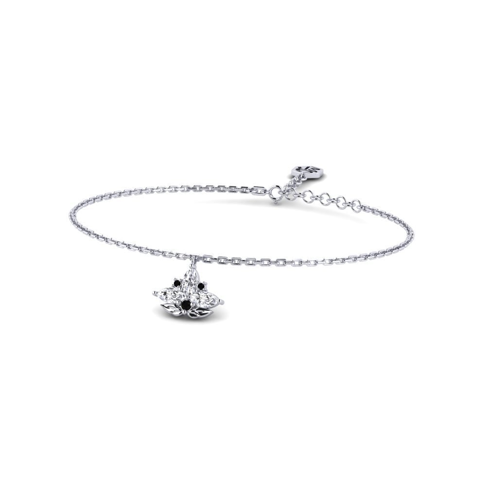 Paladio Diamante Negro Pulsera de Mujer Elevata
