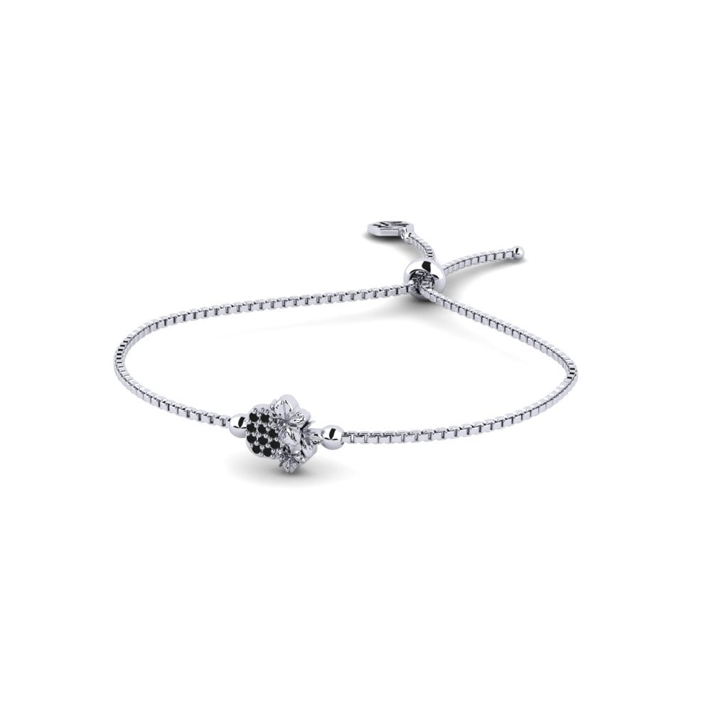 Paladio Diamante Negro Pulsera de Mujer Emaris