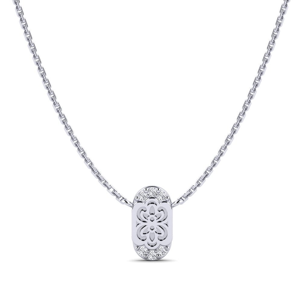Plata 925 Diamante Collar de Mujer Enuwan