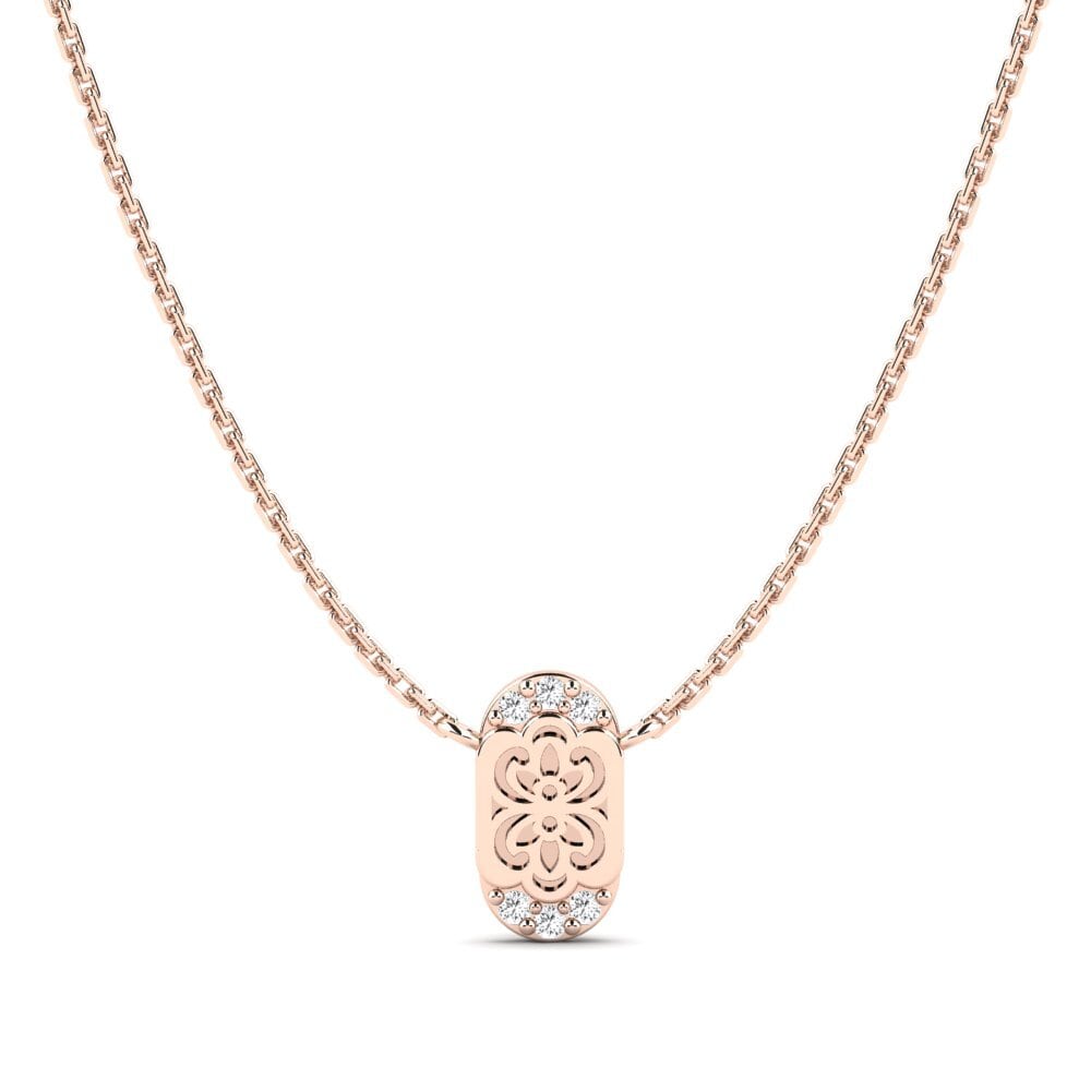 9k Oro Rosa Collar de Mujer Enuwan