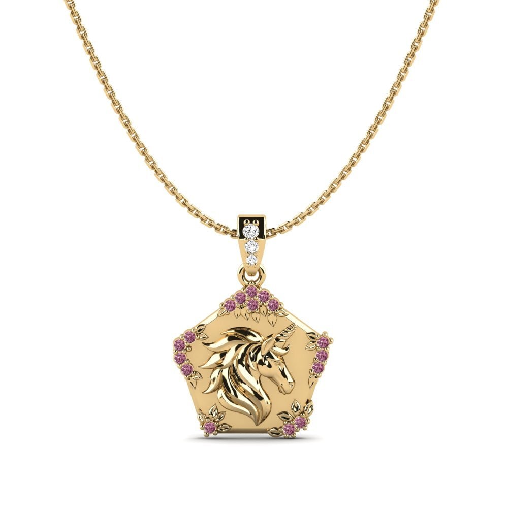 Granate Rhodolite Colgante de Mujer Exiguo