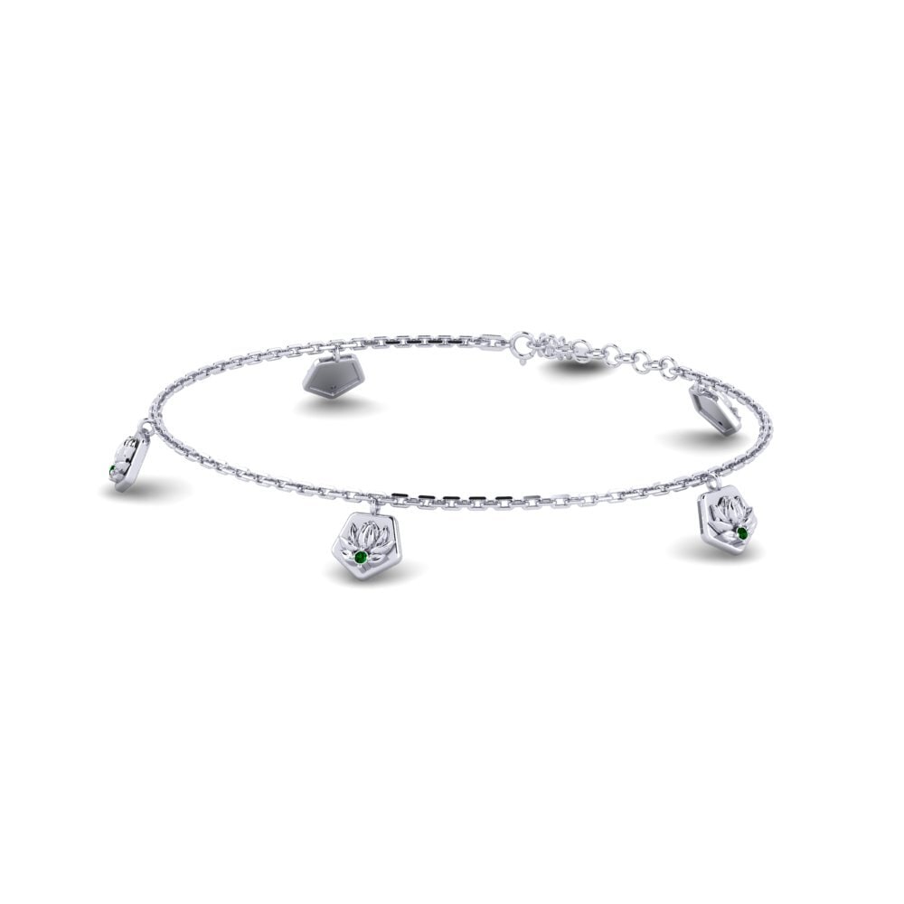 Paladio Circonita Verde Pulsera de Mujer Exsculptus