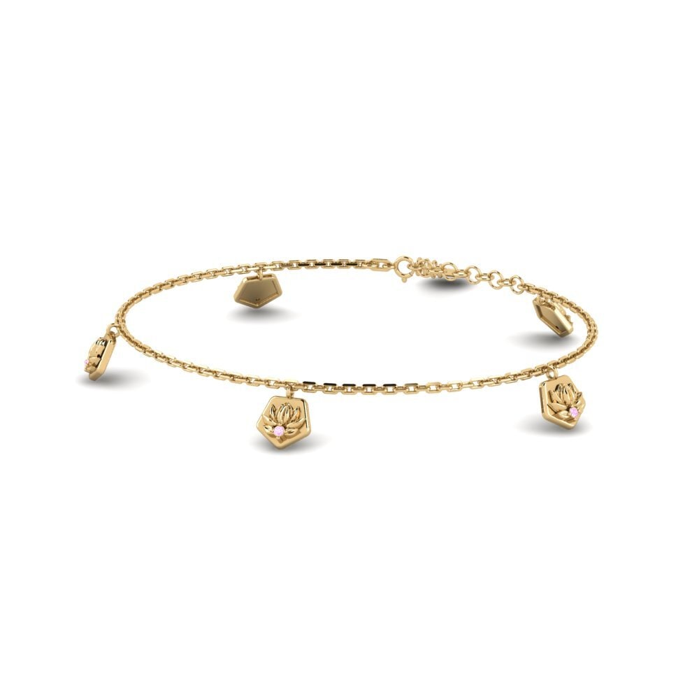 Zafiro Rosado Pulsera de Mujer Exsculptus