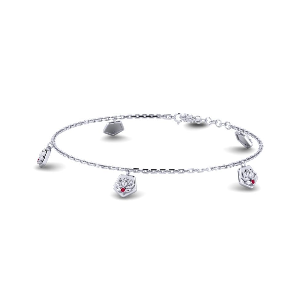 Paladio Rubí Pulsera de Mujer Exsculptus