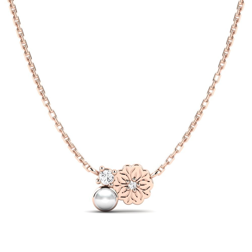 9k Oro Rosa Collar de Mujer Farve