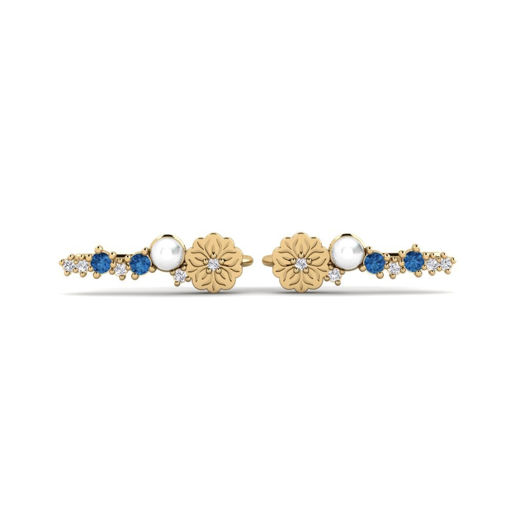 Dark Blue Zirconia Women's Earring Fasiu