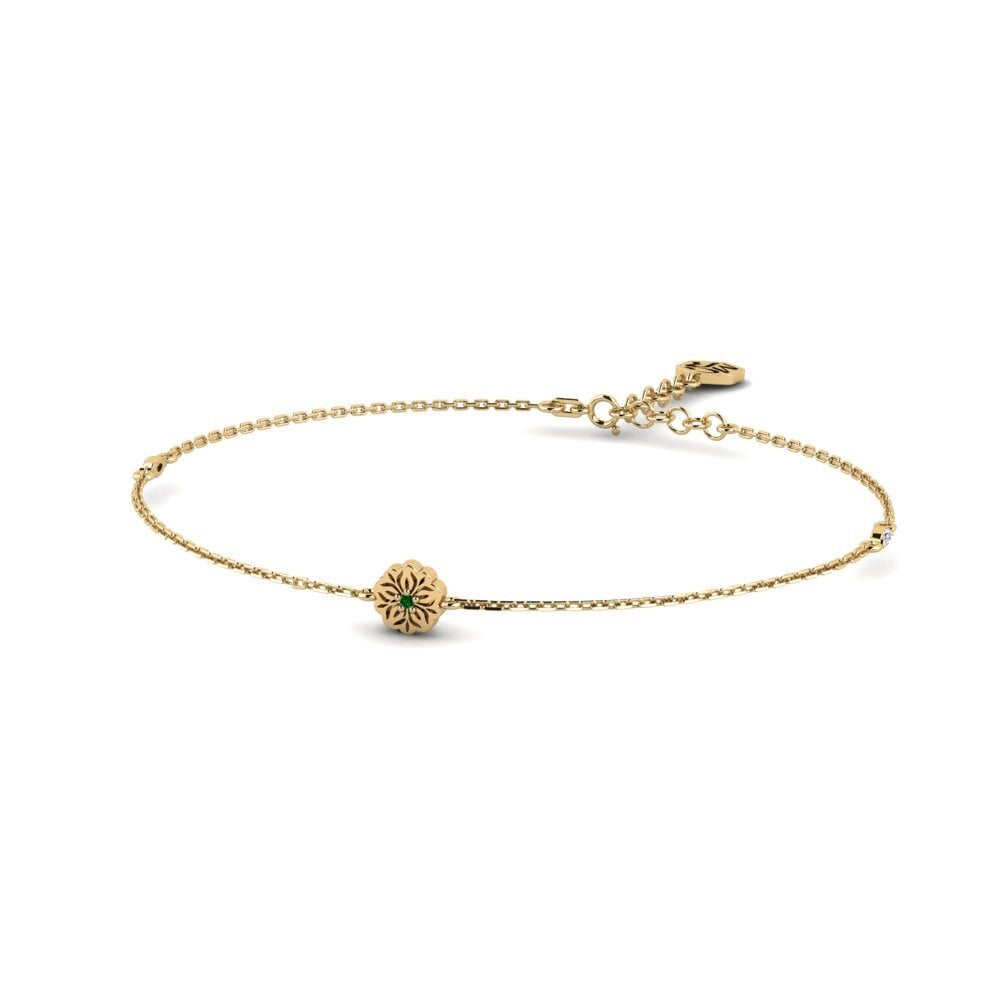 Zircônia Verde Pulseira Feminino Flawa