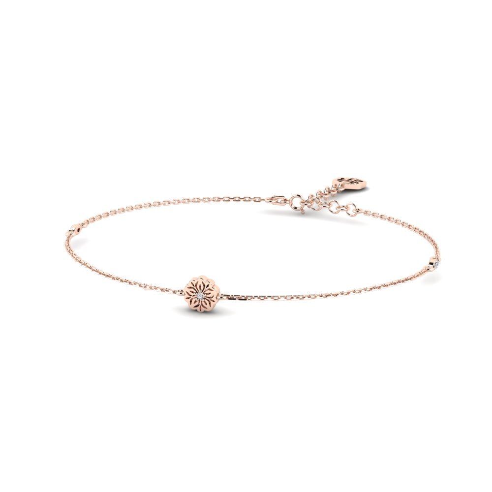 14k Rose Gold Women's Bracelet Flawa