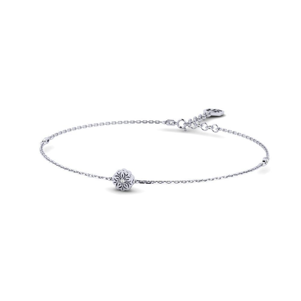 Paladio Moissanita Pulsera de Mujer Flawa