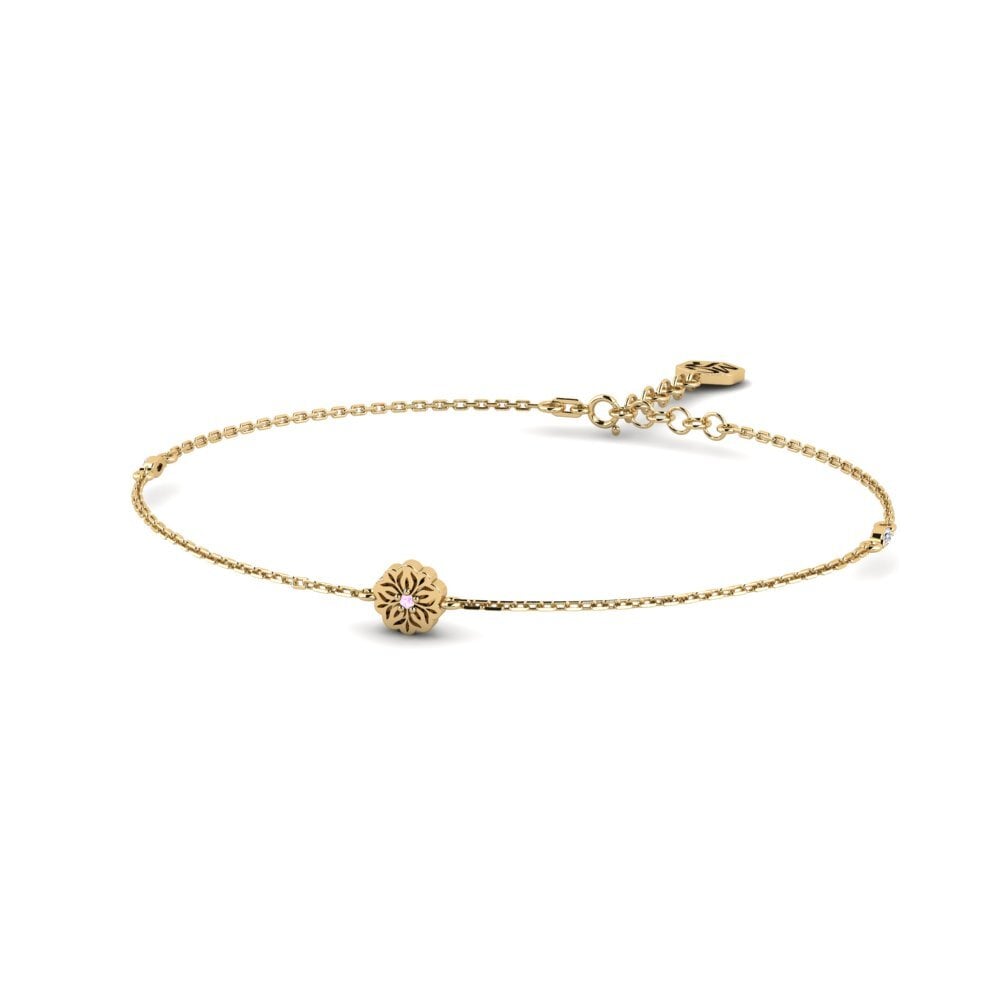 Zafiro Rosado Pulsera de Mujer Flawa