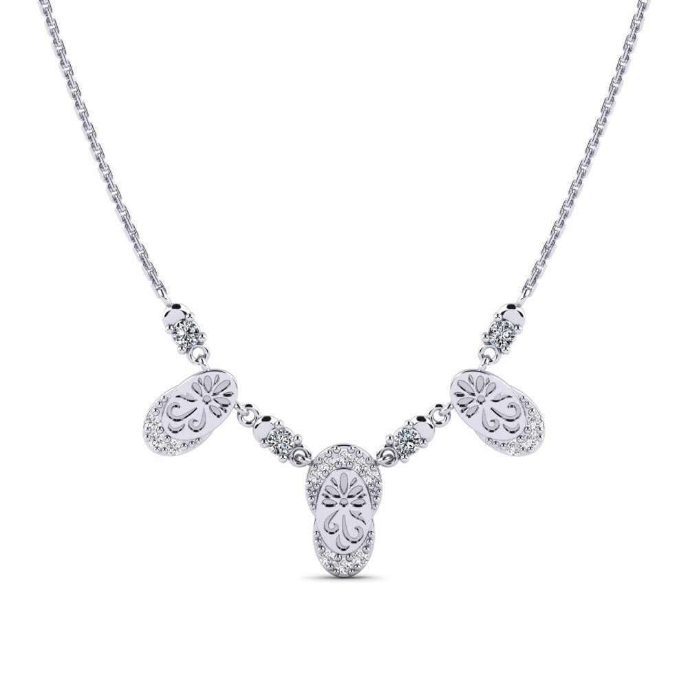 Plata 925 Circonita Collar de Mujer Froo