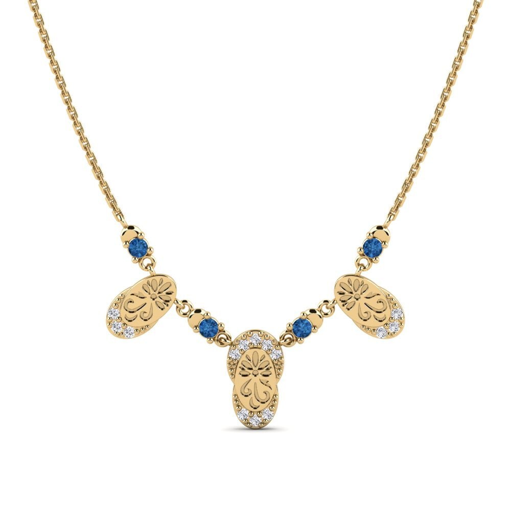 Đá Zirconia Xanh Lam Dây chuyền nữ Froo