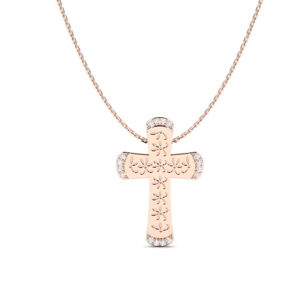 9k Oro Rosa Collar de Mujer Greind
