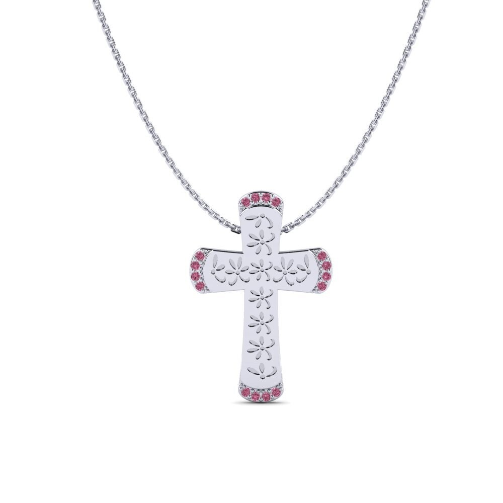 Plata 925 Granate Rhodolite Collar de Mujer Greind