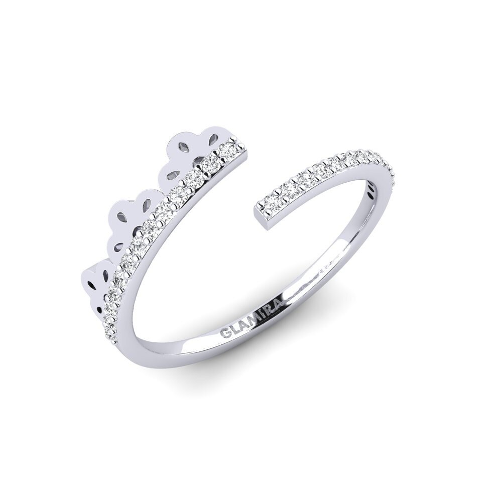 White Silver Ring Kwenama