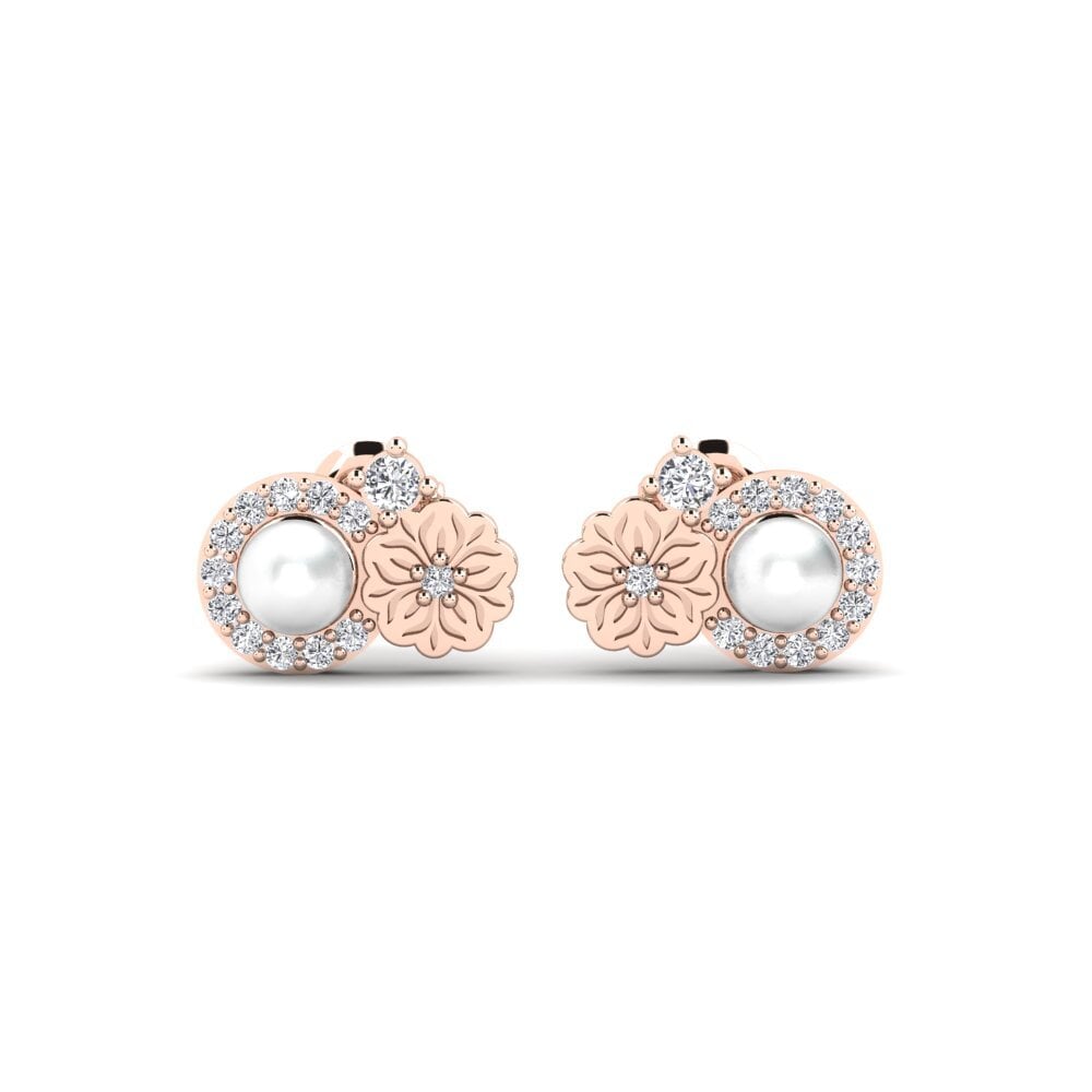 14ct Rose Gold Women's Earring Liang