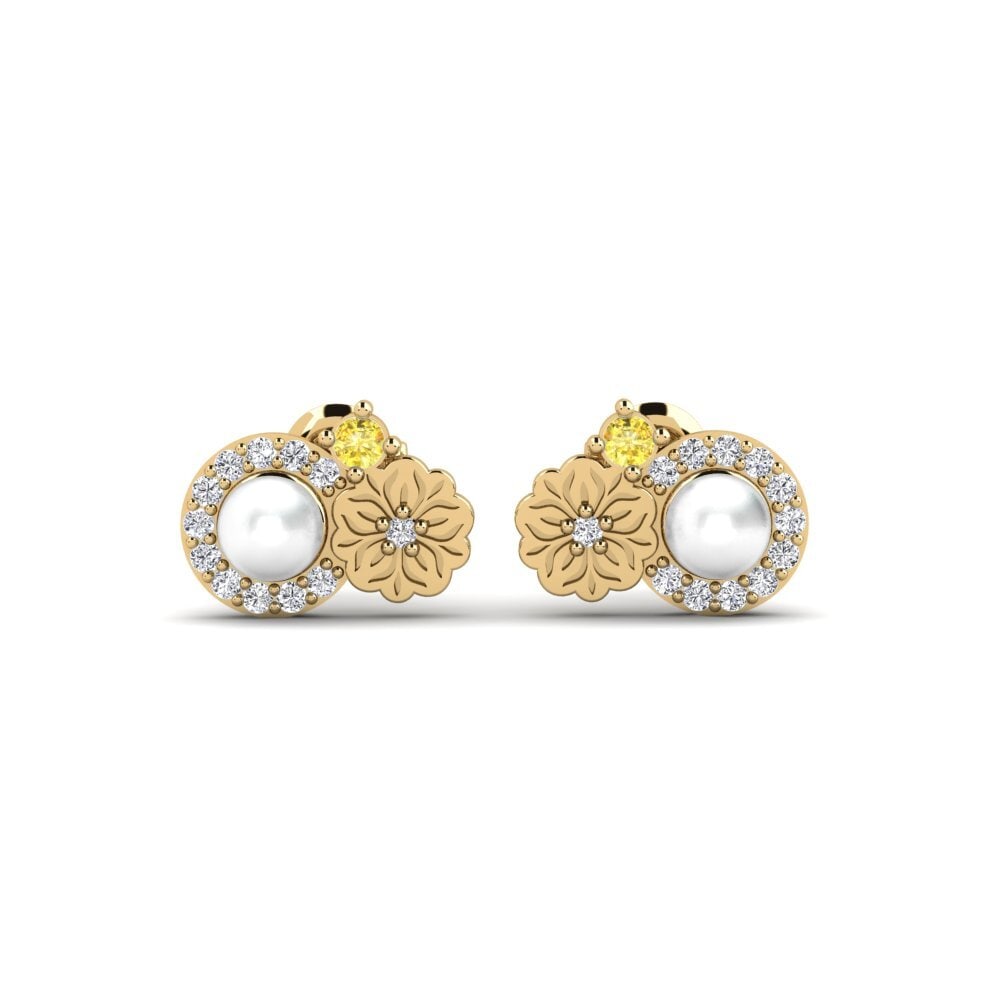 Yellow Sapphire Women's Earring Liang