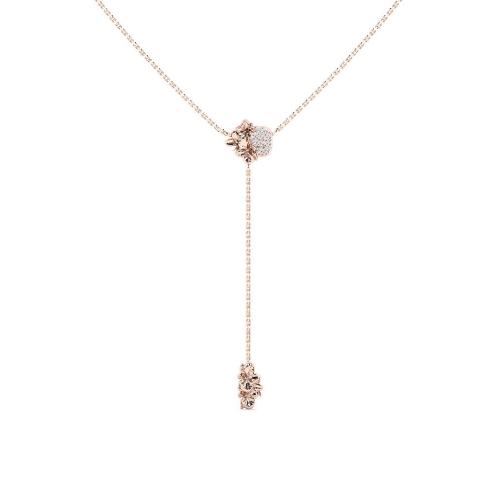 14k Oro Rosa Collar de Mujer Lisp