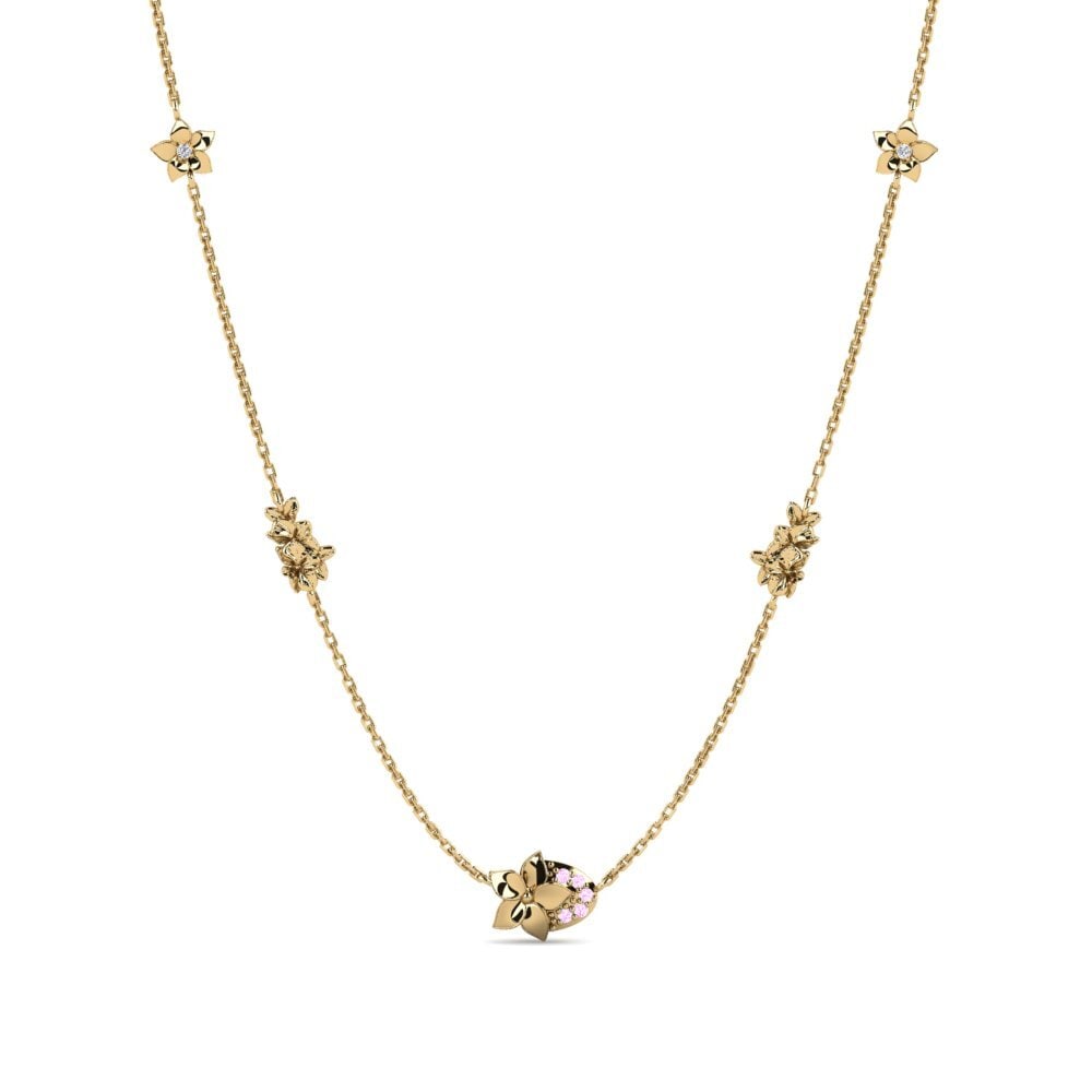 Zafiro Rosado Collar de Mujer Lispenard