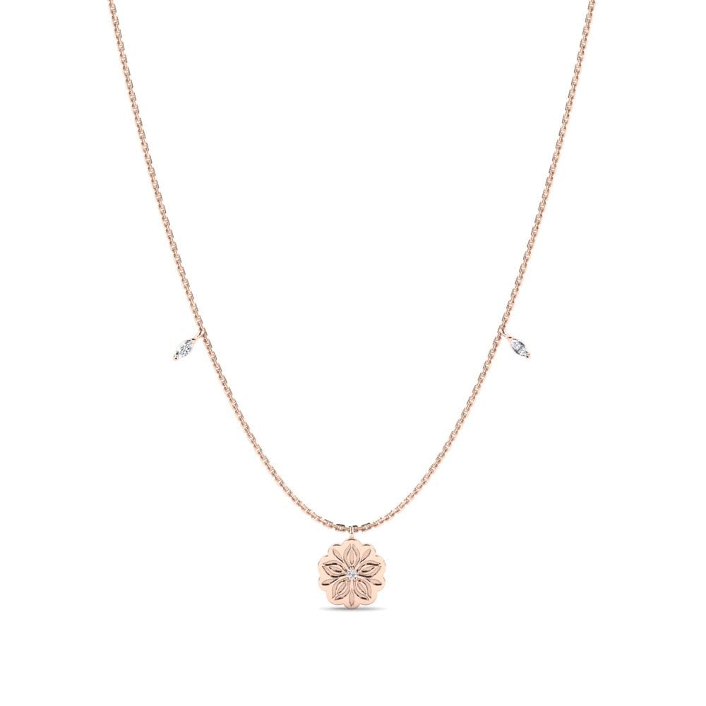 14k Oro Rosa Collar de Mujer Litur