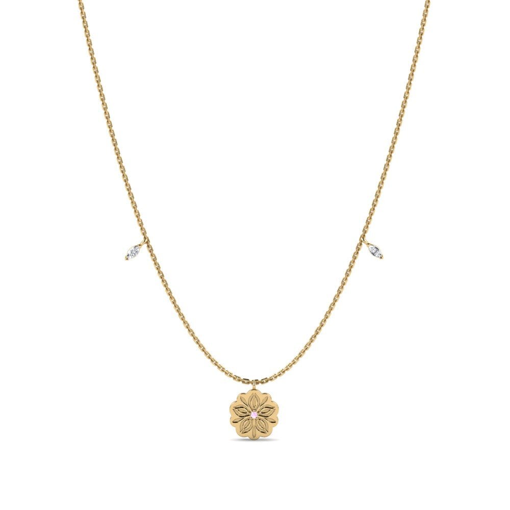 Zafiro Rosado Collar de Mujer Litur