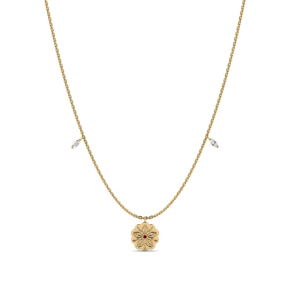 Circonita Roja Collar de Mujer Litur