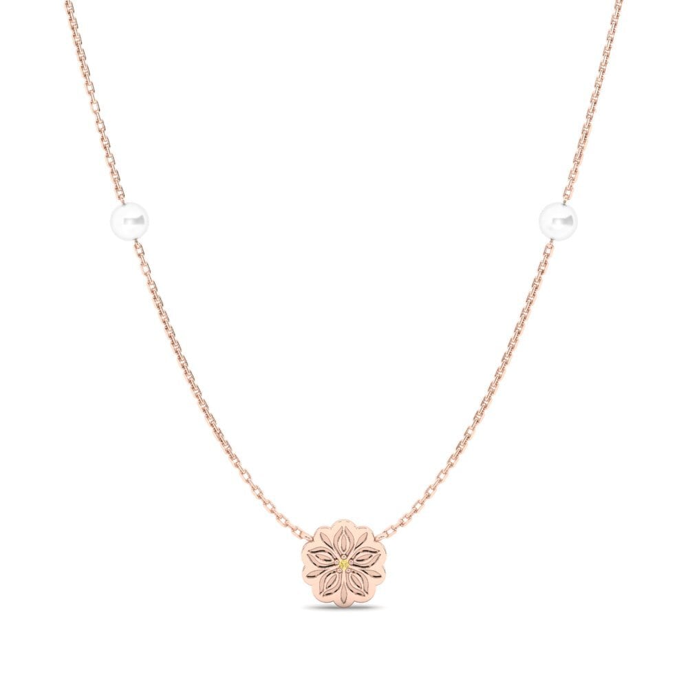 Vàng Hồng 14K Kim Cương Vàng Dây chuyền nữ Mubala