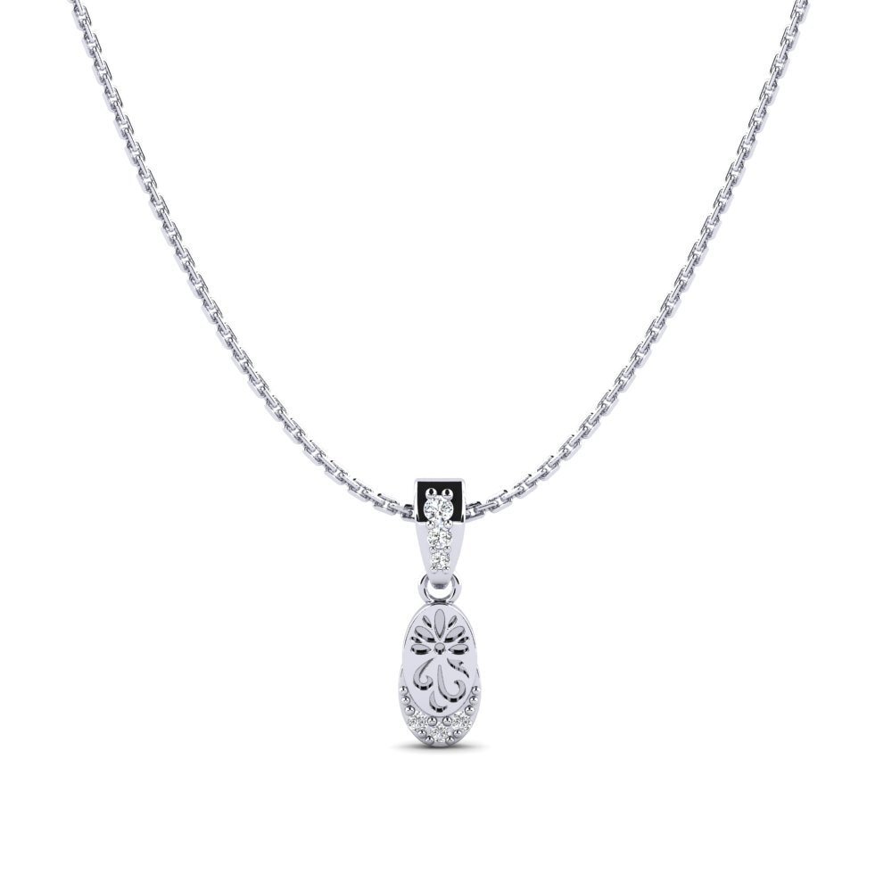 Plata 925 Circonita Colgante de Mujer Piruqsiaq
