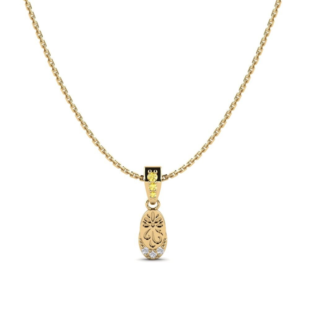 Yellow Sapphire Women's Pendant Piruqsiaq