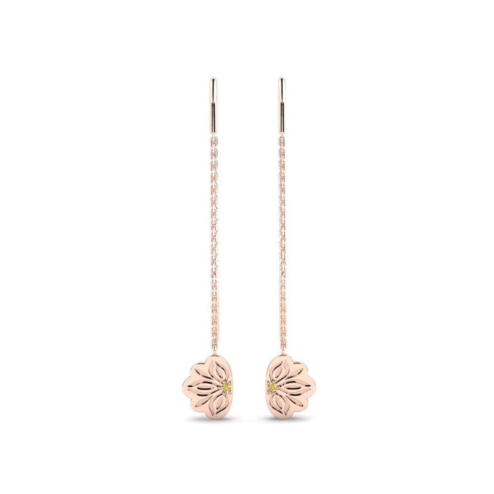 Vàng Hồng 14K Kim Cương Vàng Bông tai nữ Rannu