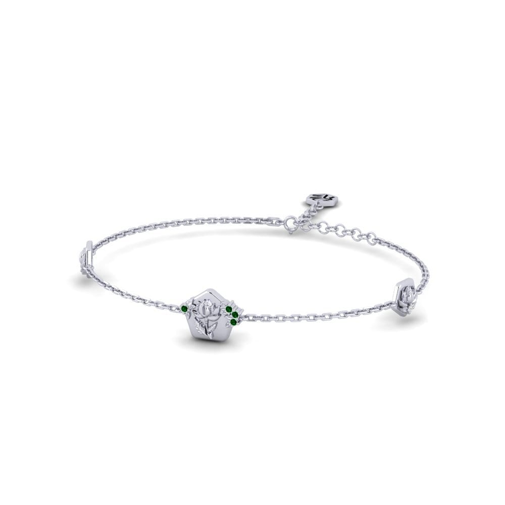 Paladio Circonita Verde Pulsera de Mujer Religue