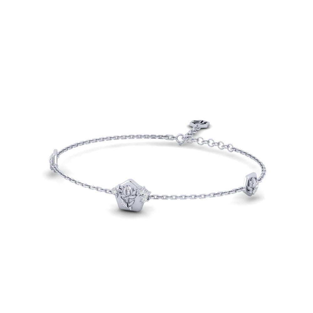 Paladio Moissanita Pulsera de Mujer Religue