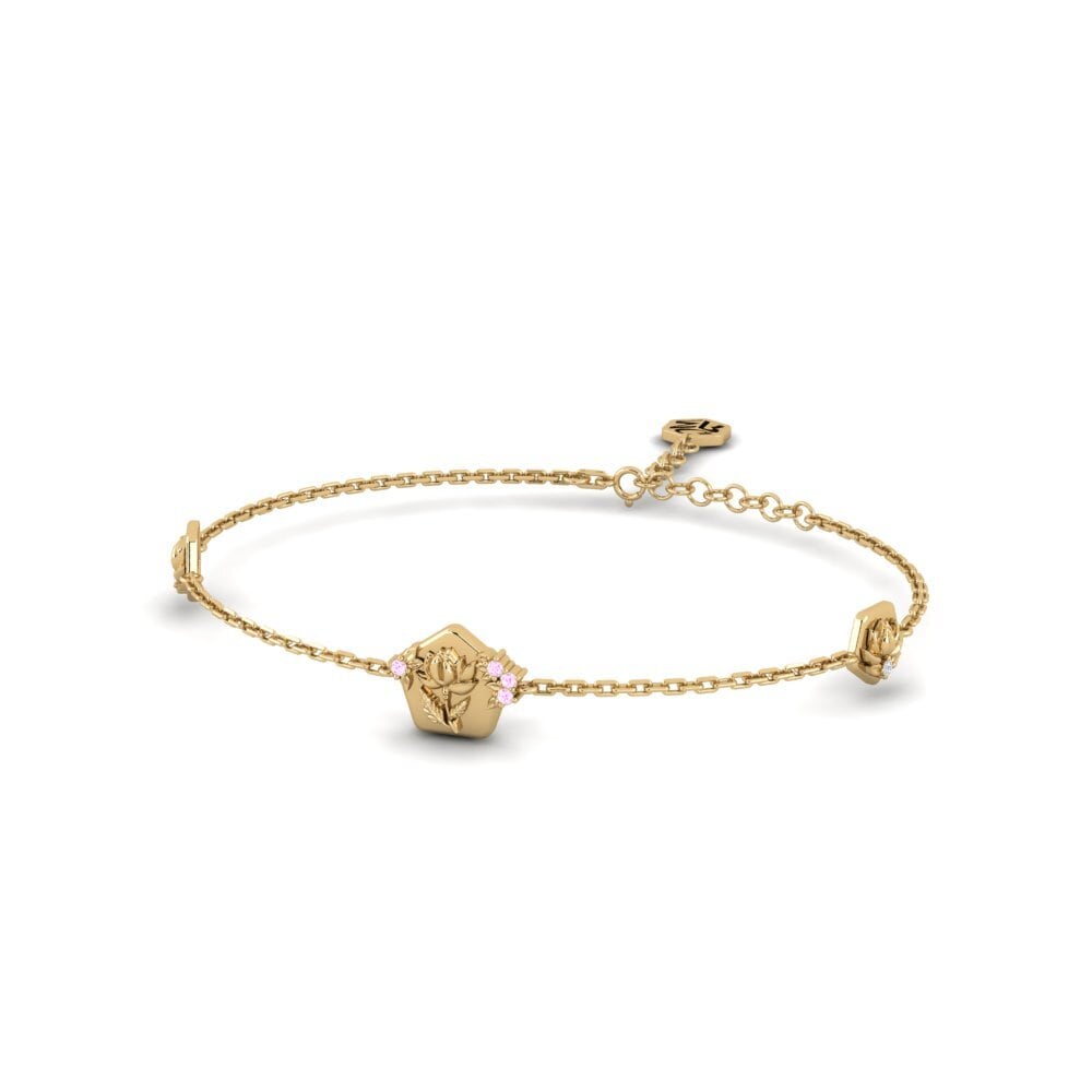 Zafiro Rosado Pulsera de Mujer Religue