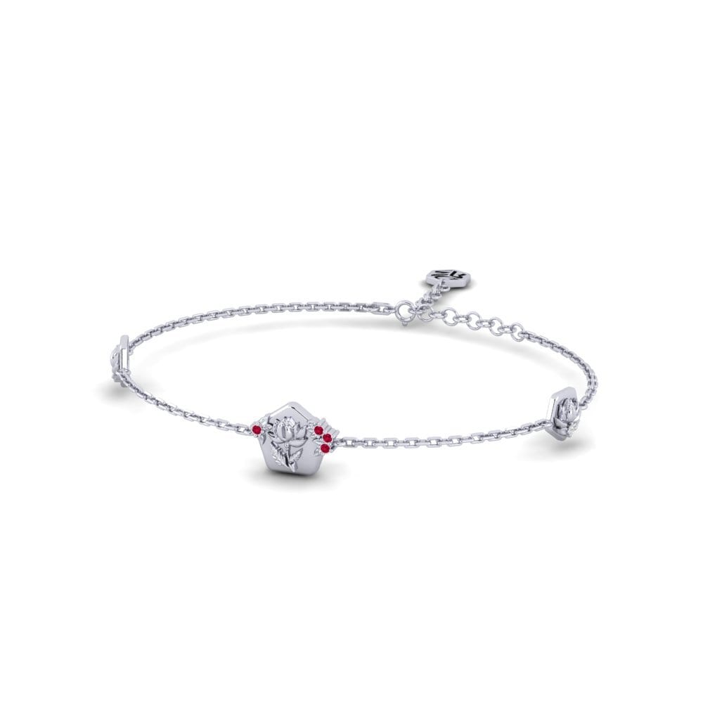 Paladio Rubí Pulsera de Mujer Religue