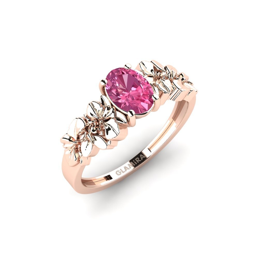 Rotgold 750 Rosa Turmalin Ring Renelle