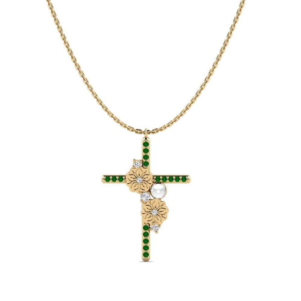 Green Zirconia Women's Necklace Sawa