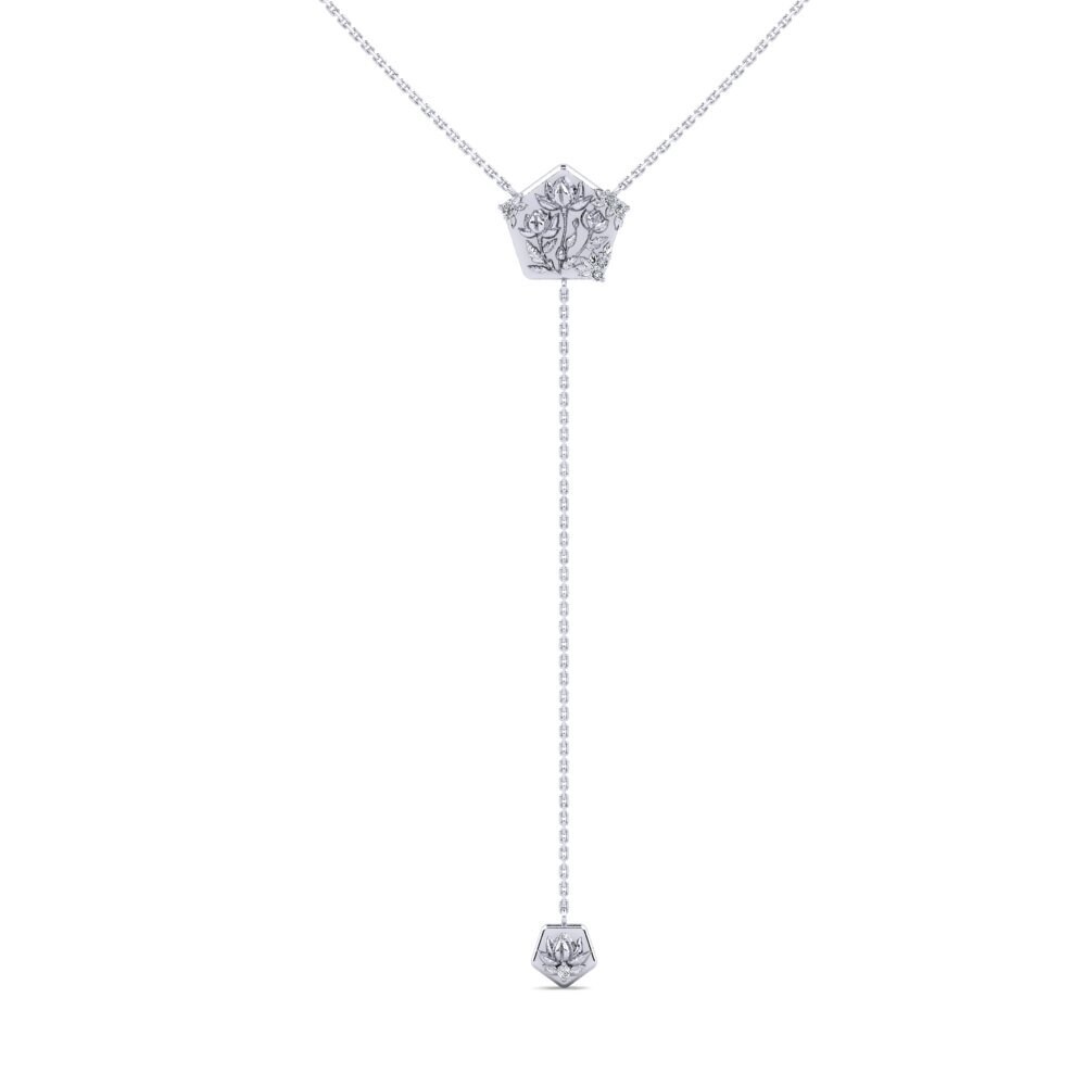 Plata 925 Circonita Collar de Mujer Scavata