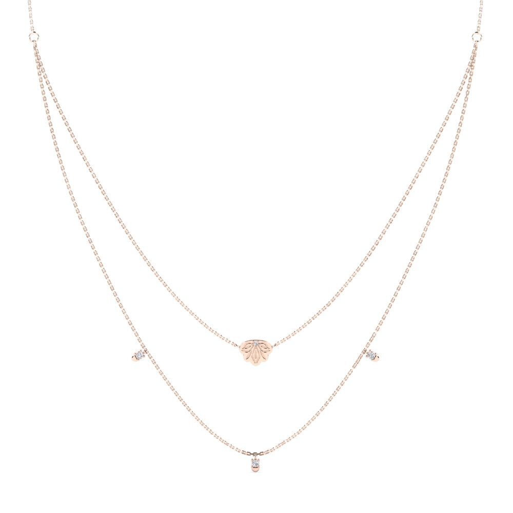 14k Oro Rosa Collar de Mujer Umculo