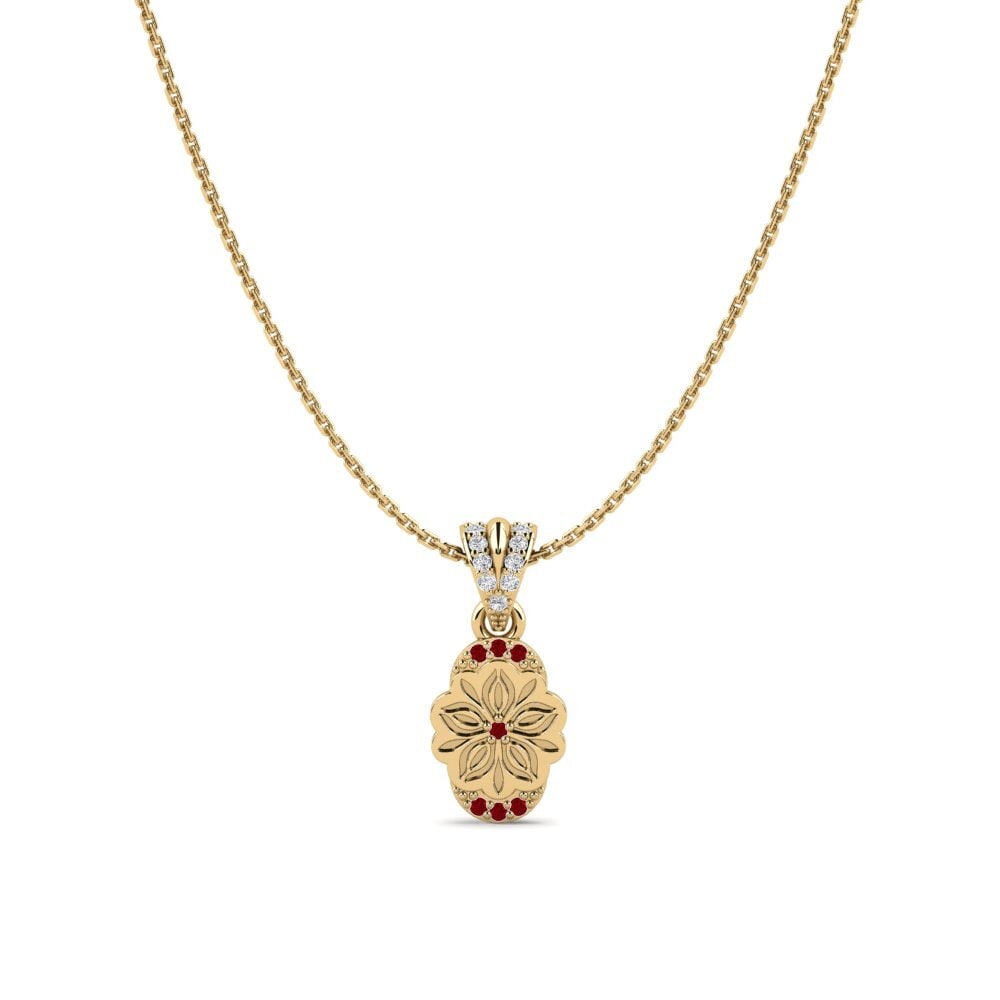 Circonita Roja Colgante de Mujer Wokondwa