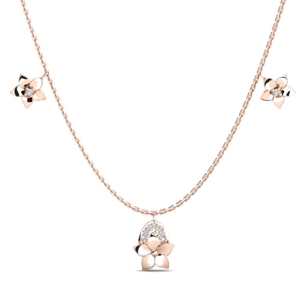 14k Oro Rosa Collar de Mujer Wooster